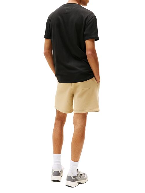 T-shirt nera in cotone Tommy Jeans | DM0DM20744BDS